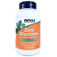Now, Глицинат Цинка, Zinc Glycinate 30 mg, 120 капсул