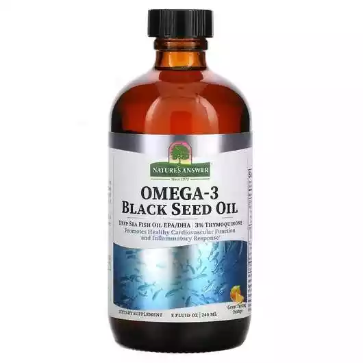 Основне фото товара Nature's Answer, Omega-3 with Black Seed Oil, Омега з Тми...
