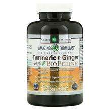 Amazing Nutrition, Turmeric & Ginger with BioPerine 750 mg...