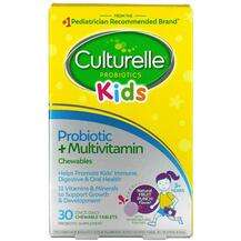 Culturelle, Kids Probiotic + Multivitamin, Пробіотики, 30 табл...