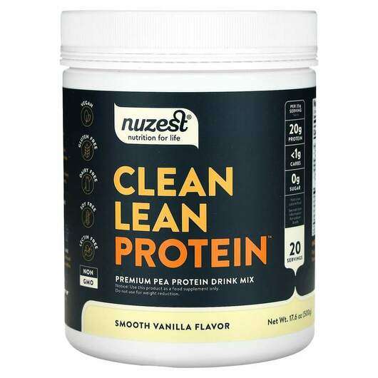 Основное фото товара Nuzest, Гороховый Протеин, Clean Lean Protein Powder Smooth Va...