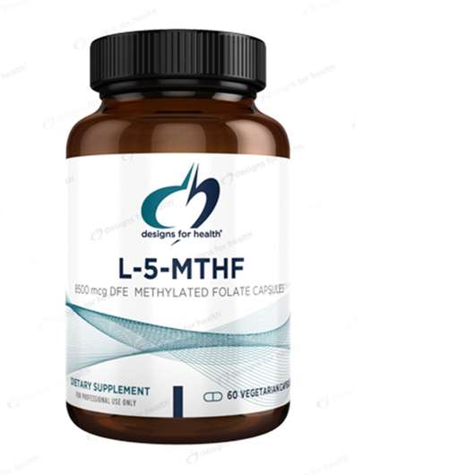 L-5-MTHF 8500 mcg DFE 5 mg, Левомефолієва кислота, 60 капсул