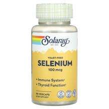 Solaray, Yeast-Free Selenium 100 mcg, Селен, 90 капсул