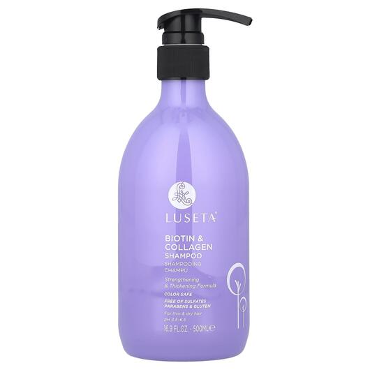 Основное фото товара Luseta Beauty, Шампунь, Biotin & Collagen Shampoo, 500 мл