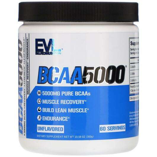 Основное фото товара EVLution Nutrition, Аминокислоты БЦАА, BCAA5000 Unflavored 1, ...