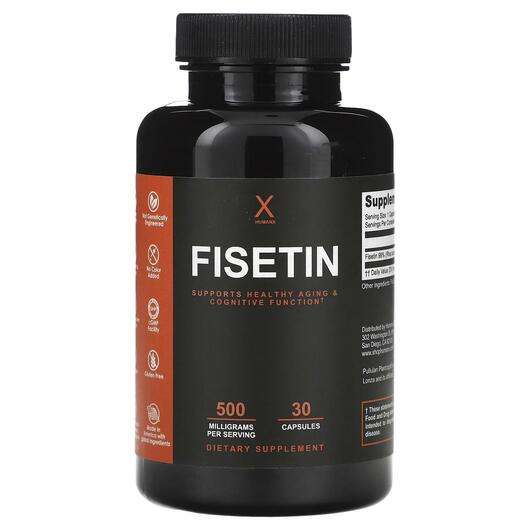 Основне фото товара HumanX, Fisetin 500 mg, Фізетин, 30 капсул