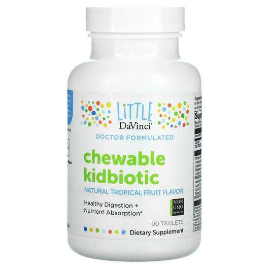 Основное фото товара Little DaVinci, Пробиотики, Chewable Kidbiotic Natural Tropica...