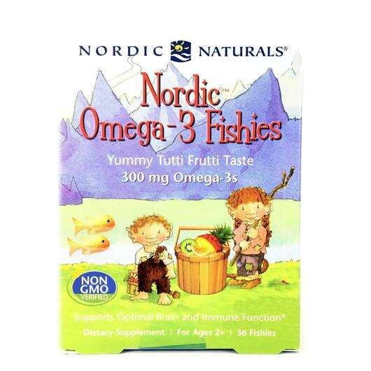 Основне фото товара Nordic Naturals, Nordic Omega 3 Fishies Yummy Tutti Frutti Tas...