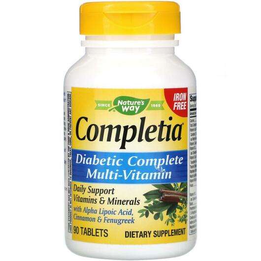 Основное фото товара Nature's Way, Полные витамины для диабетиков, Completia Diabet...