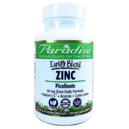 Earth's Blend Zinc Picolinate, Цинк пиколинат, 90 капсул