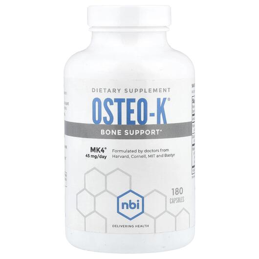 Основное фото товара NBI Health, Поддержка суставов, Osteo-K, 180 капсул