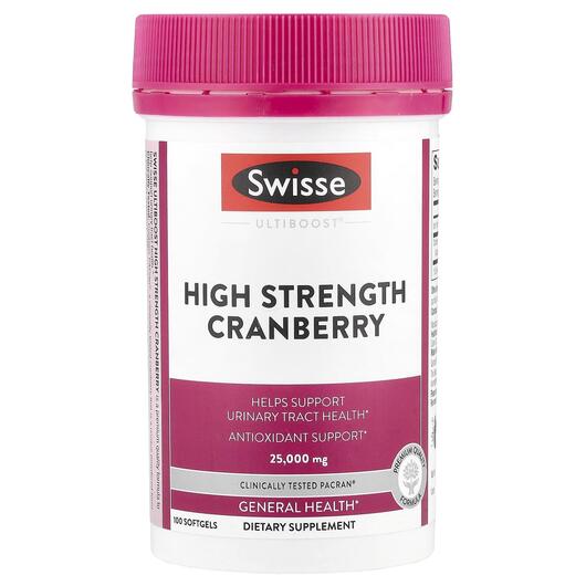 Основне фото товара Ultiboost High Strength Cranberry 25000 mg, Журавлина, 100 капсул