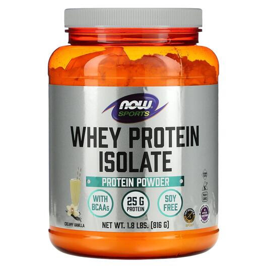 Основне фото товара Sports Whey Protein Isolate Creamy Vanilla, Протеїн, 816 г