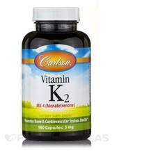 Carlson, Витамин K2, Vitamin K2 as MK-4 Menatetrenone 5 mg, 18...