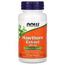 Now, Экстракт боярышника 300 мг, Hawthorn Extract, 90 капсул