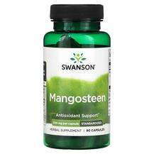 Swanson, Mangosteen 500 mg, Мангостан, 90 капсул