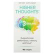 Фото товару 3 Brains Higher Thoughts, Підтримка мозку, 90 капсул
