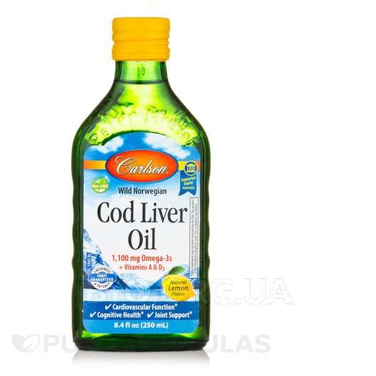 Фото товару Cod Liver Oil Natural Lemon Flavor