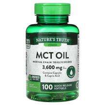 Nature's Truth, Триглицериды, Vitamins MCT Oil 3600 mg, 100 Qu...