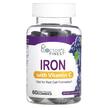 Фото товару Doctor's Finest, Iron with Vitamin C Grape, Залізо, 60 табле
