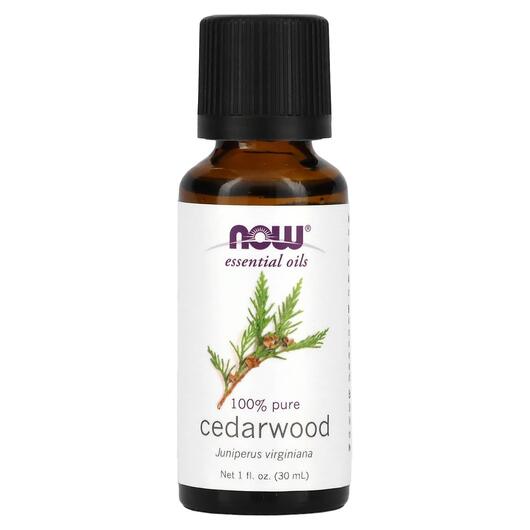 Основне фото товара NOW Foods, Pure Essential Oil Cedarwood, Ефірна олія, 30 мл
