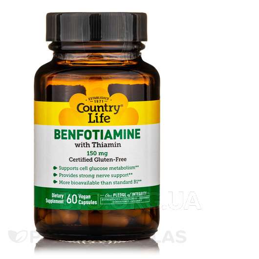 Фото товару Benfotiamine with Thiamin 150 mg