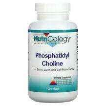 Nutricology, Фосфатидилхолин, Phosphatidyl Choline, 100 капсул