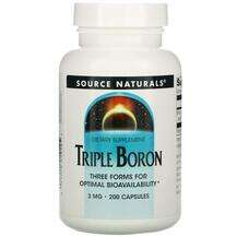 Source Naturals, Triple Boron 3 mg 200, Потрійний бор 3 мг, 20...