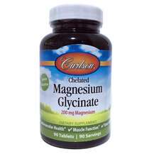 Carlson, Глицинат Магния, Chelated Magnesium Glycinate 200 mg,...