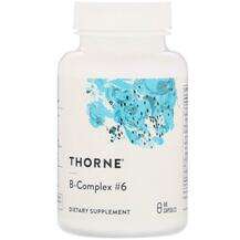 Thorne, B-Complex №6 60, Комплекс вітаміну B, 60 капсул