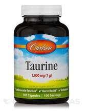Carlson, Taurine 1000 mg, L-Таурин, 100 капсул