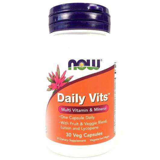 Основне фото товара Now, Daily Vits, Мультивітаміни, 30 капсул