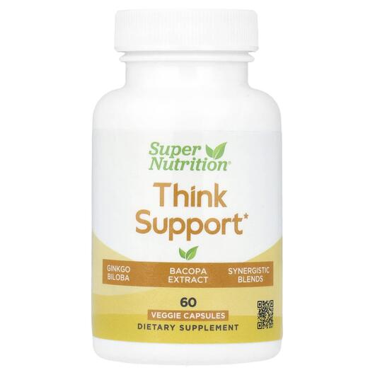 Основное фото товара Think Support with Ginkgo Biloba Skullcap, Гинкго Билоба, 60 капс