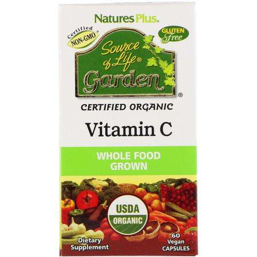 Основне фото товара Natures Plus, Source of Life Garden Certified Organic Vitamin ...