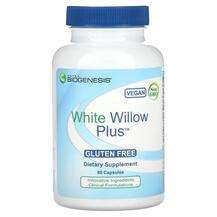 Nutra BioGenesis, White Willow Plus, Кора Верби білої, 60 капсул