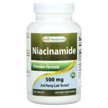 Best Naturals, Ниацин, Niacinamide 500 mg, 240 таблеток
