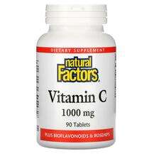 Natural Factors, Vitamin C Plus Bioflavonoids & Rosehips 1...