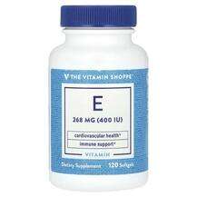 The Vitamin Shoppe, Vitamin E 268 mg 400 IU, 120 Softgels