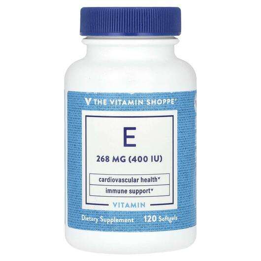 Основное фото товара The Vitamin Shoppe, Витамин E Токоферолы, Vitamin E 268 mg 400...