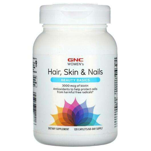 Основне фото товара GNC, Women's Hair Skin & Nails Beauty Basics, Шкіра нігті ...