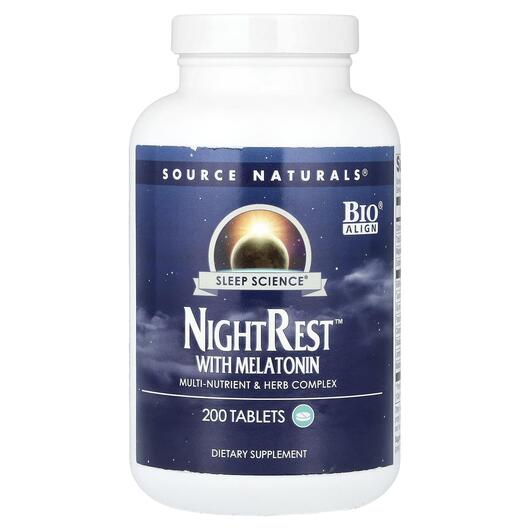 Основное фото товара Мелатонин, NightRest With Melatonin, 200 таблеток