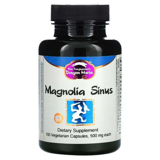 Основне фото товара Dragon Herbs, Magnolia Sinus 500 mg, Підтримка носових пазух, ...