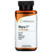 LifeSeasons, Migra-T Tension Ease, Засоби від мігрені, 60 капсул