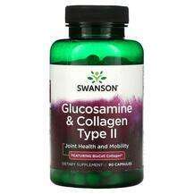 Swanson, Glucosamine & Collagen Type II, Глюкозамін Хондро...