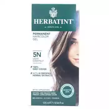 Permanent Haircolor Gel 5N, Фарба для волосся Світлий каштан, 135 мл