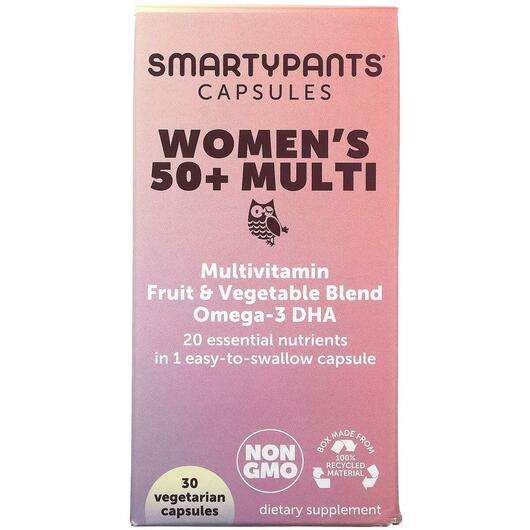 Основное фото товара Women's 50+ Multi, 30 капсул, SmartyPants