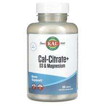 KAL, Cal-Citrate+ D3 & Magnesium, 120 Tablets