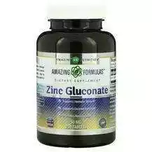 Amazing Nutrition, Zinc Gluconate 50 mg, Глюконат Цинку, 250 т...