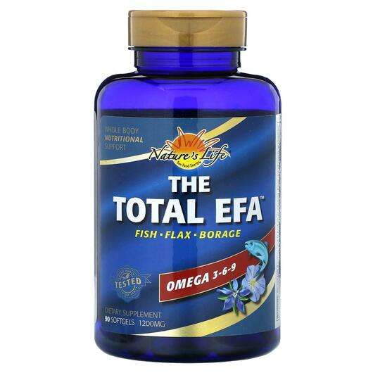 Основне фото товара Natures Life, The Total EFA Omega 3-6-9 1200 mg, Омега 3 6 9, ...