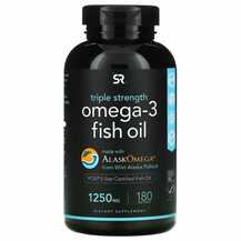 Sports Research, Omega-3 Fish Oil Triple Strength 1250 mg, Оме...